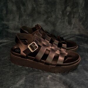 Black Strappy kids Sandals